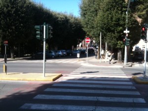 Il semaforo intelligente posto a via del Cassero, ne seguirà l'installazione di altrettanti in via Turati, via Rossini e via Gramsci