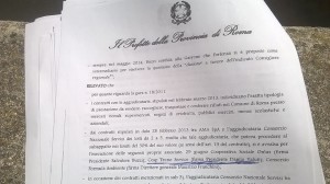decreto prefetto Roma 23-01-15