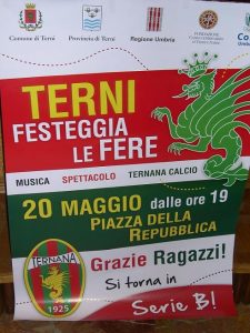 Presentata in Provincia la festa ”Terni festeggia le Fere” per la promozione della Ternana in B