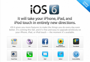 Il nuovo iOS 6 di Apple senza YouTube, Google Maps e la password per i download gratuiti
