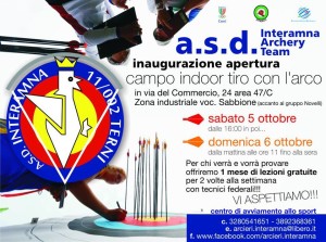 Terni avrà un nuovo campo indoor per il tiro con l’arco: inaugurazione nel fine settimana