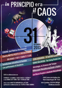 Terni, Capodanno al Caos: cena, arte, teatro e musica