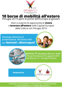 Work experience all’estero a 1000 euro al mese per giovani umbri laureati