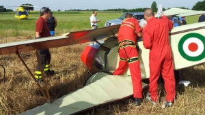 Aereo ultraleggero precipita in Provincia di Terni: pilota gravemente ferito