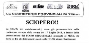 Ast, sindacati di Terni: ”Piano di Tk si basa su dati non veri. A rischio più di 550 posti”