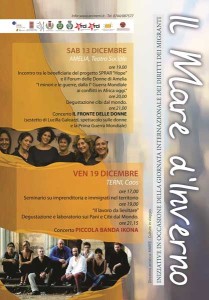 Amelia, Arci Terni presenta il primo appuntamento della rassegna ”Il Mare d’Inverno”