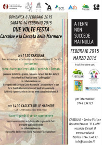 Terni, per San Valentino due appuntamenti a Carsulae e Cascata delle Marmore