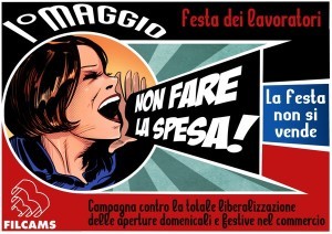 Terni, oggi supermercati chiusi. Filcams: “La festa non si vende”