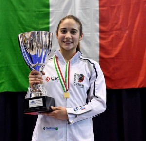 Terni, Lucarini  è campionessa italiana di sciabola Under 20. Terza la Crovari