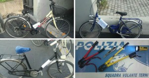 Terni, rubano biciclette e le caricano su furgone: due 60enne ternani denunciati