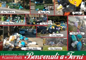 Terni, rifiuti, M5S: “Città è una discarica a cielo aperto, situazione fuori controllo”